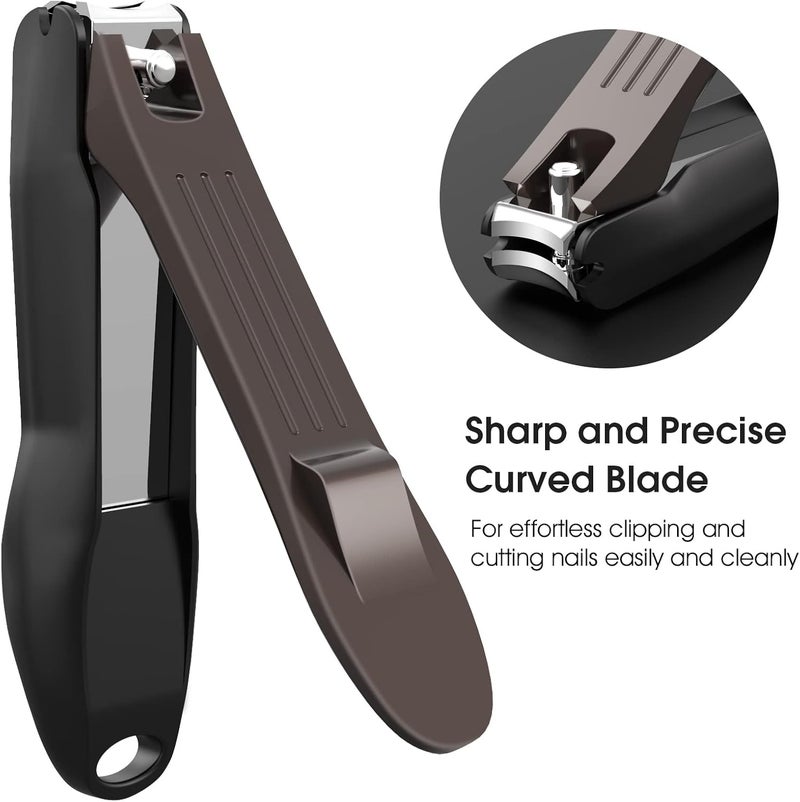 GLAMFIELDS Stainless Steel Nail Clipper Set with Leather Case - Image 3